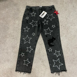 Simple Society Super High Rise Straight Leg Jeans
